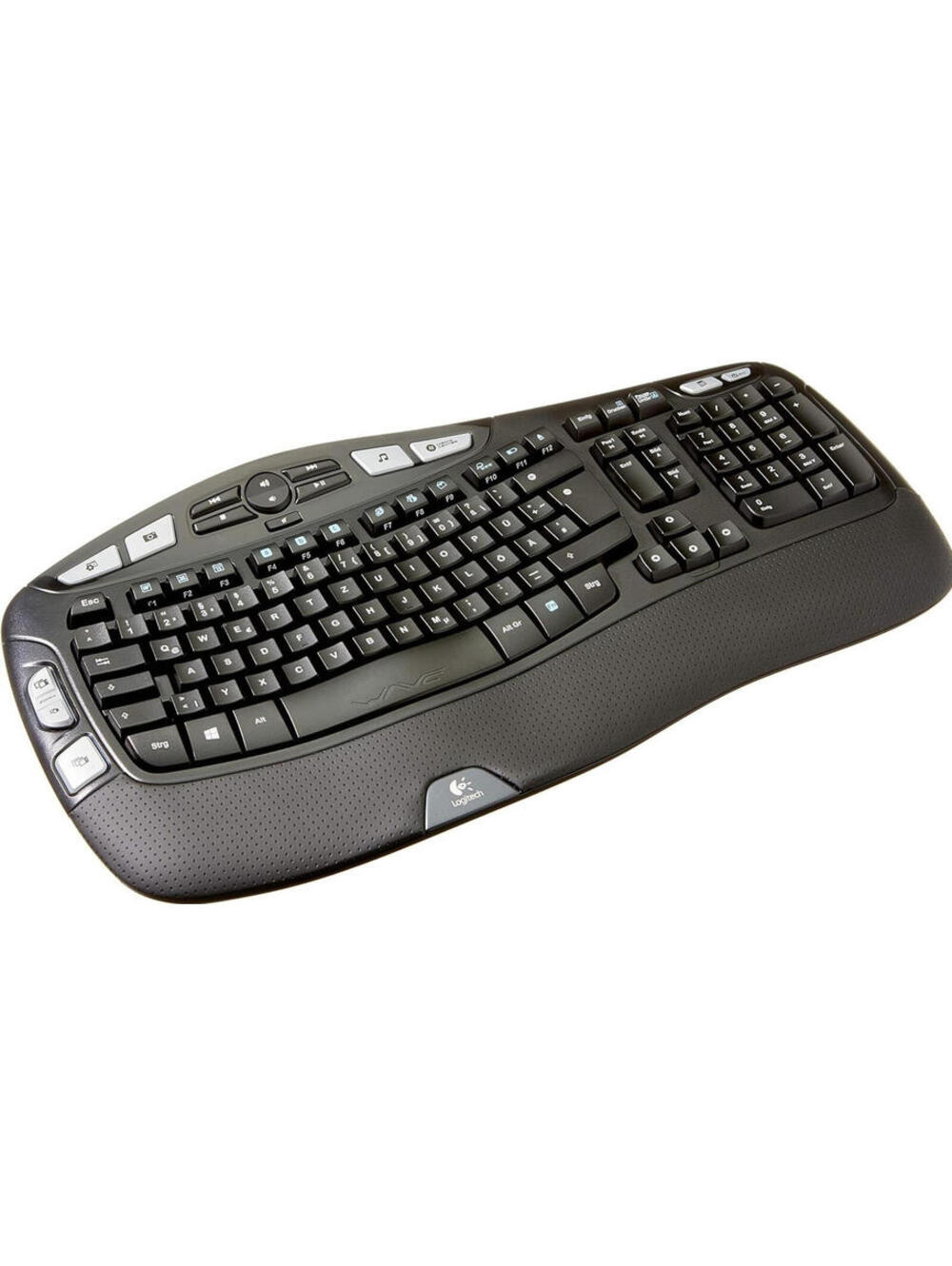 Logitech Wave K350 Keyboard Wireless Comfort Curve Keyboard W/ USB Dongle Tested